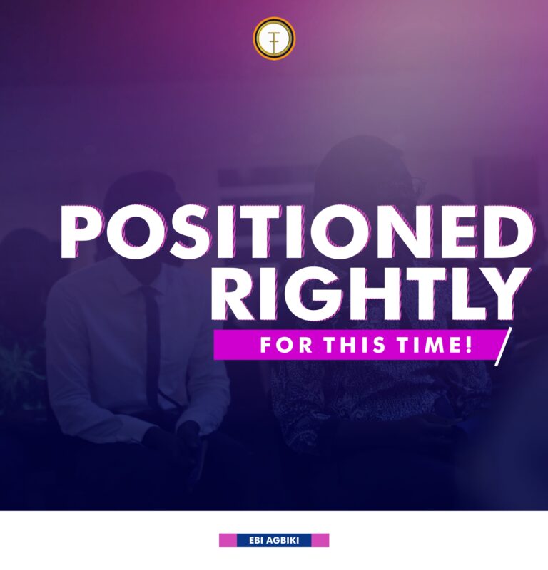 Positioned Rightly for this time!