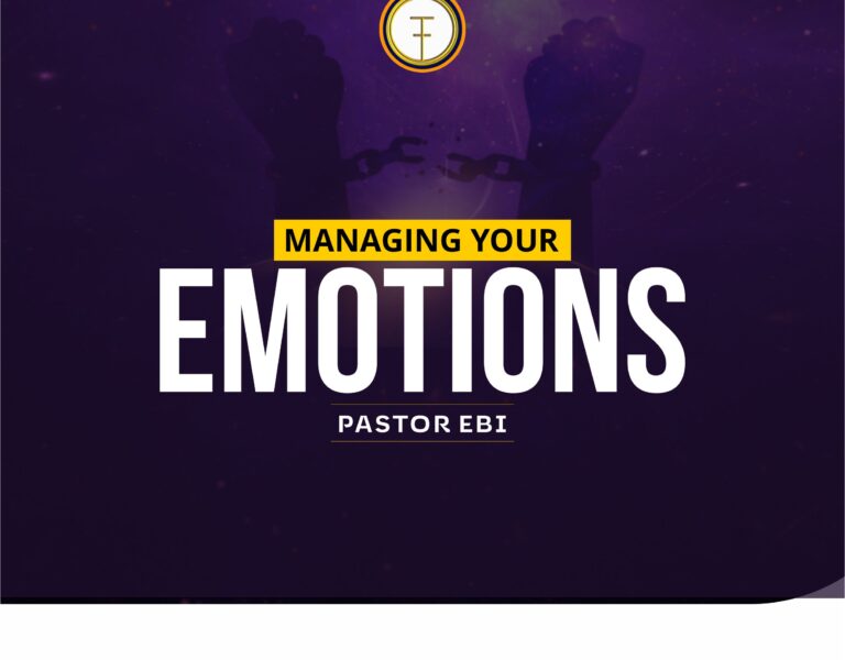 Managing your Emotions